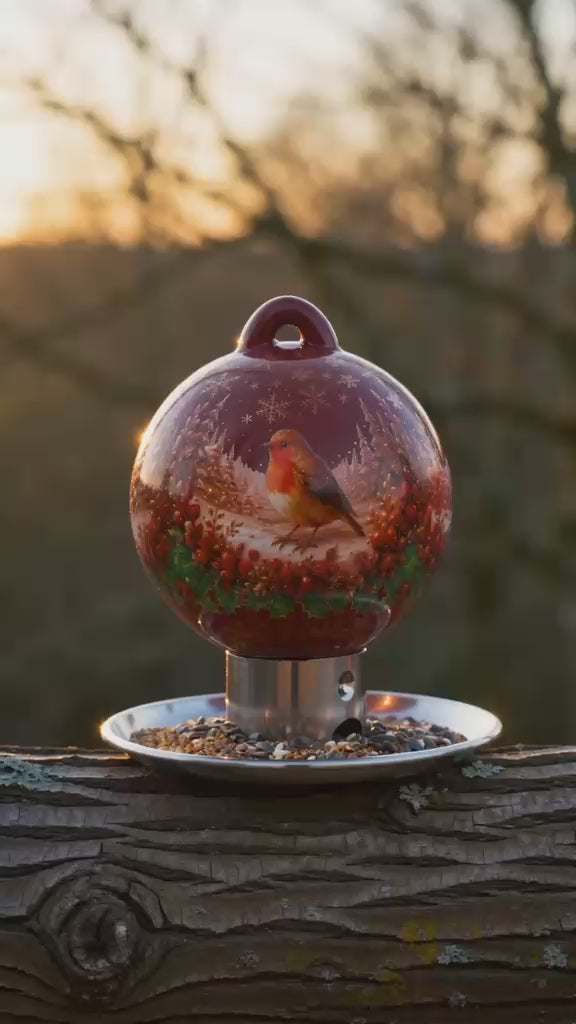 Vogelfutterkugeln für Wildvögel – natürliche Vogelbeobachtung mit Gartenvögeln beim Fressen